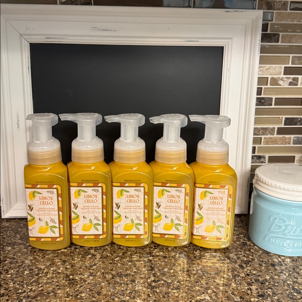 Bath & Body Works Limon Cello Limoncello Foaming Hand Soap 5 pc